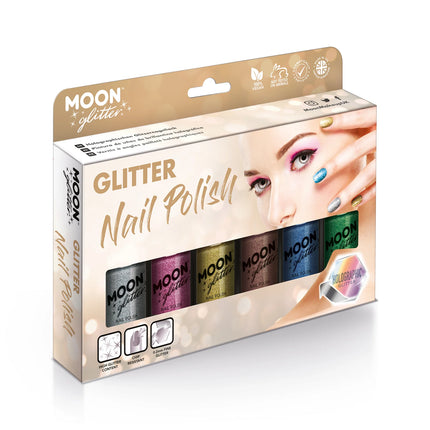 Esmalte de uñas Moon Glitter Holográfico Morado 14ml