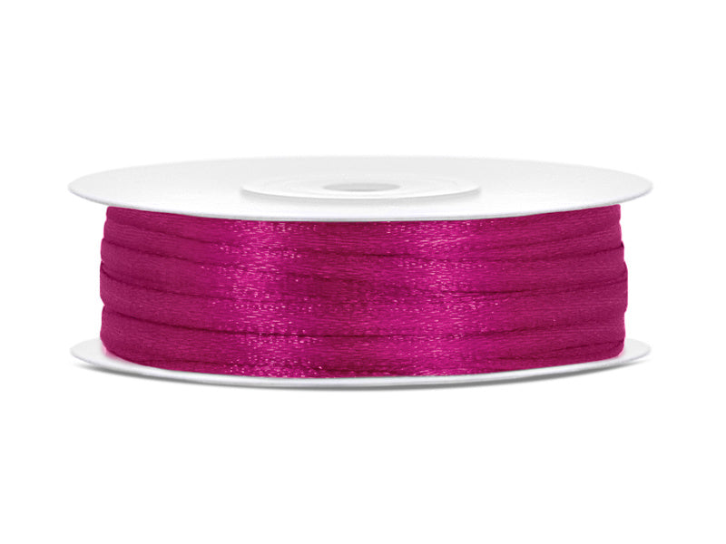 Cinta de raso fucsia 3mm 50m