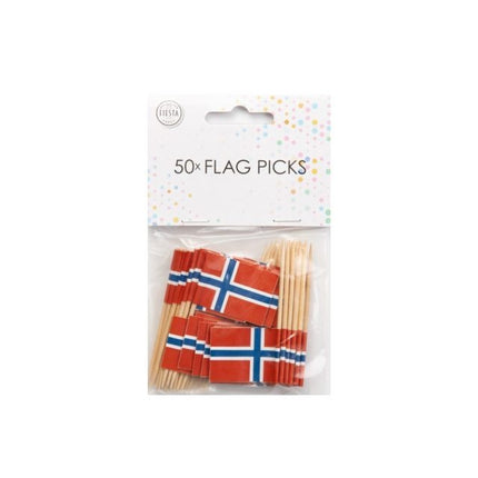 Palillos de cóctel Noruega 8cm 50uds.