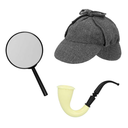 Juego de accesorios de detective 3 piezas