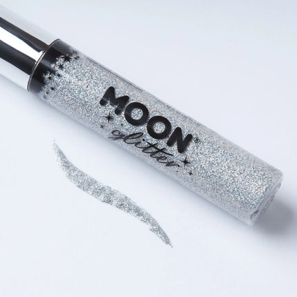 Lápiz de ojos de purpurina holográfica Moon Glitter Plata 10ml