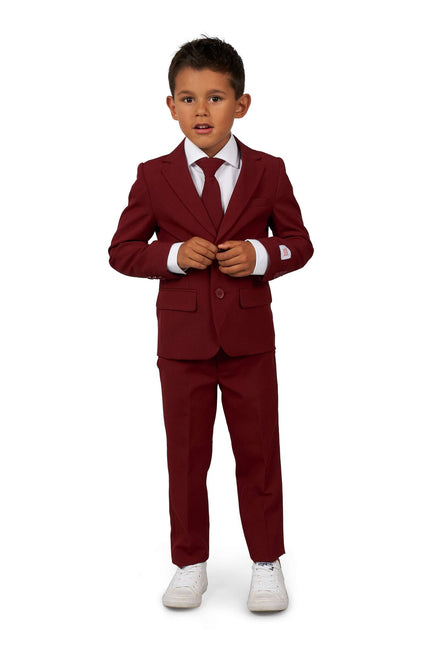 Traje Rojo Burdeos Niño OppoSuits