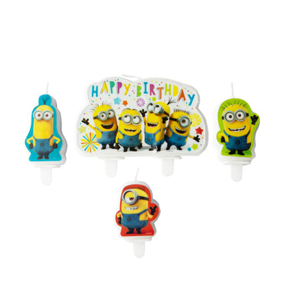 Velas Minions 4uds.