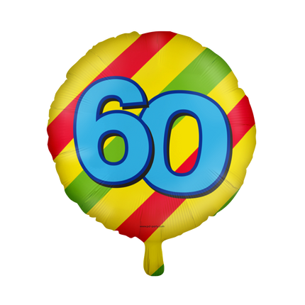 Globo de Helio 60 Años de Color Vacío 46cm