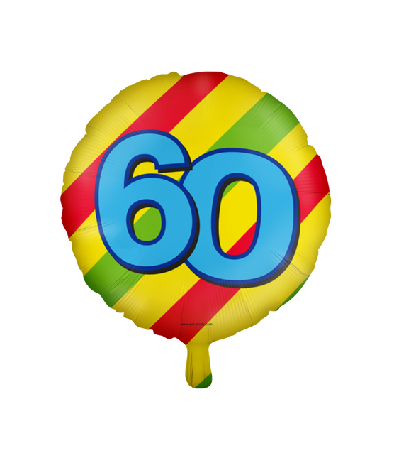 Globo de Helio 60 Años de Color Vacío 46cm