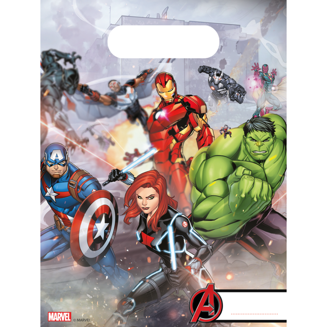 Avengers Bolsas de Fiesta Mighty 23cm 6pcs