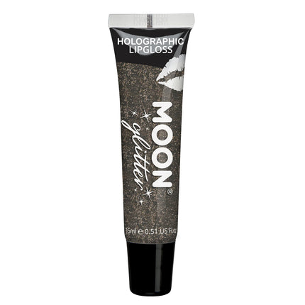 Brillo de labios con purpurina holográfica Moon Glitter Negro 15ml