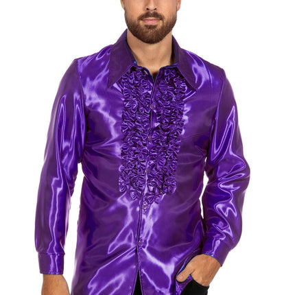 Blusa Disco Volantes Morado