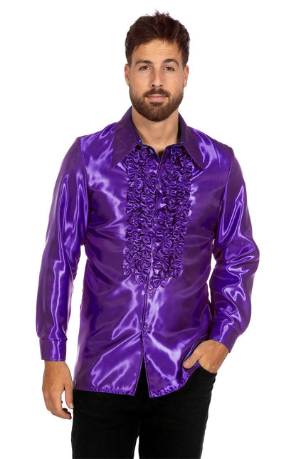 Blusa Disco Volantes Morado