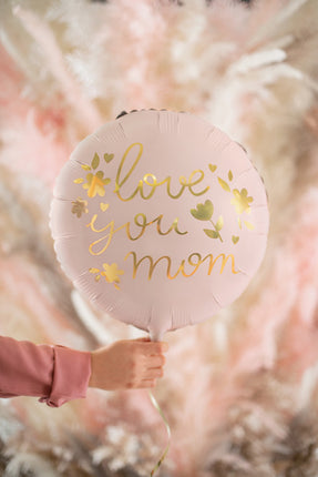 Globo de Helio Love You Mom Vacío 45cm