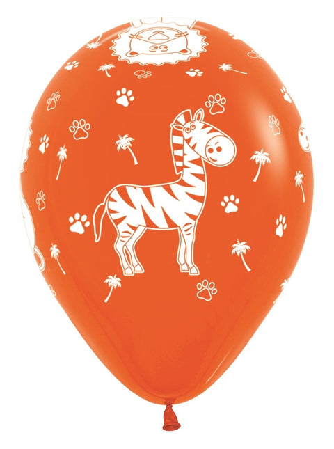 Globos Jungle Animals Mix 30cm 25pcs