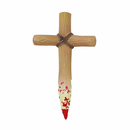 Cruz de Halloween Sangre 30cm