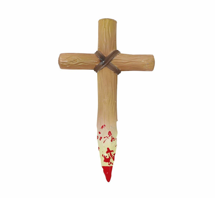 Cruz de Halloween Sangre 30cm