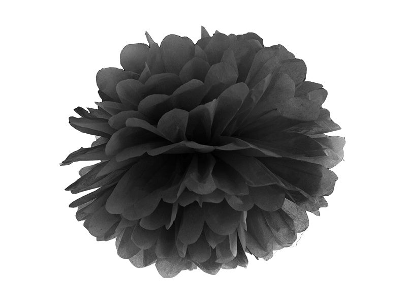 Pompón Negro 25cm