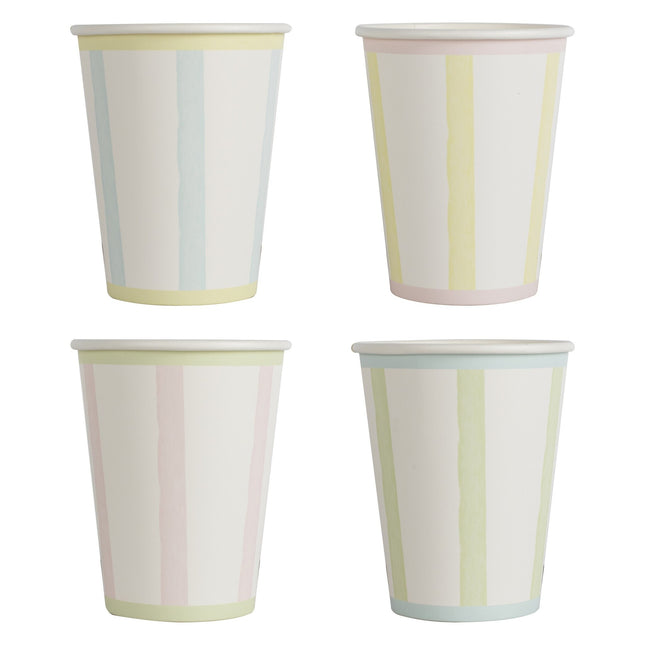 Vasos de Colores Pastel 11cm 8uds.