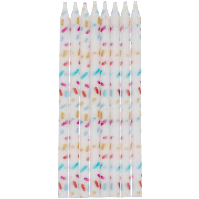 Velas de Colores Confetti 8uds