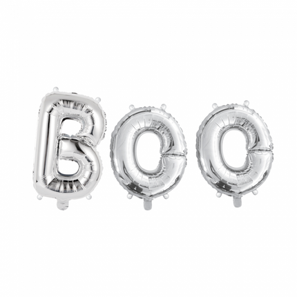 Globos Letra Set Boo Plata 41cm