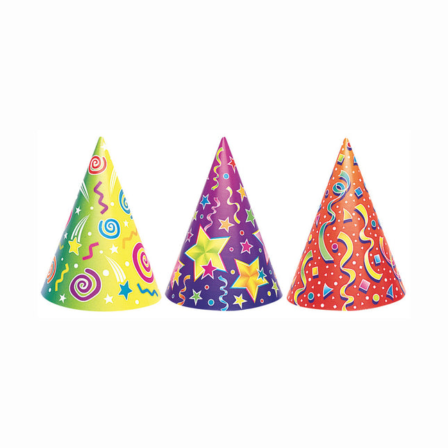 Sombreros de fiesta Surtidos 17.8cm 6pcs