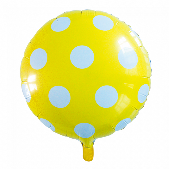 Globo de Helio Dots Amarillo 45cm vacío