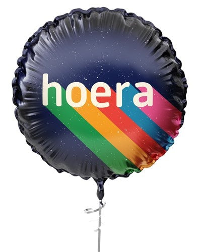 Globo de Helio Hooray Arco Iris Vacío 45cm