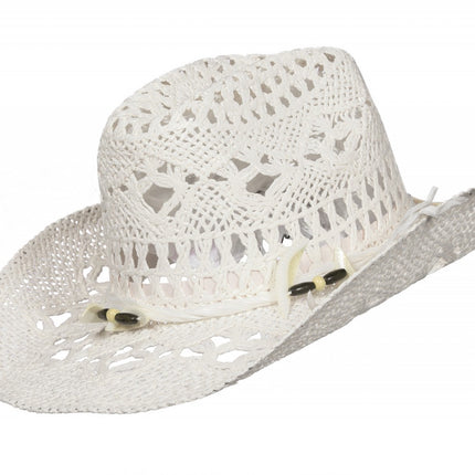 Sombrero Blanco Damas de Paja