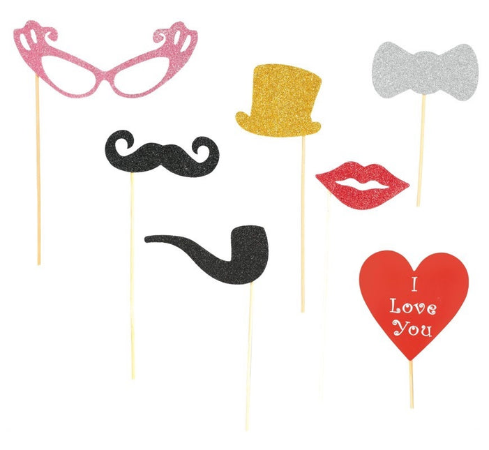 Photobooth Props Purpurina 6pcs