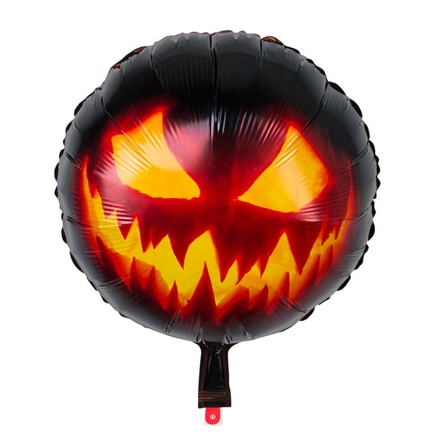 Globo de Helio Halloween Calabaza Espeluznante Vacío 45cm