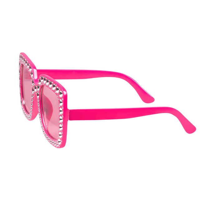 Gafas de Fiesta Rosa Purpurina