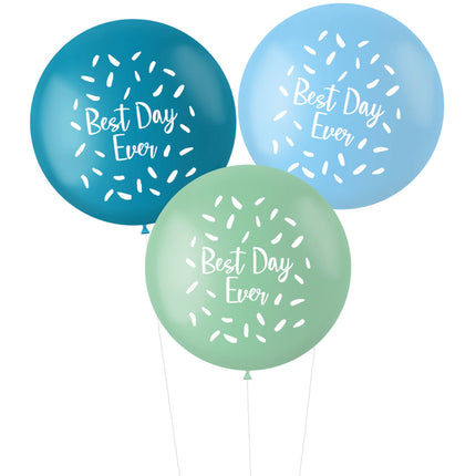 Globos Best Day Ever 80cm 3pcs