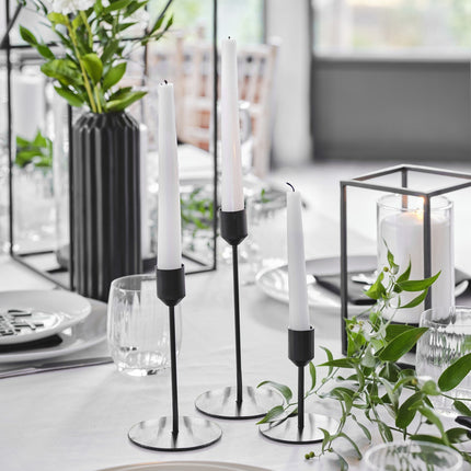 Candelabro Negro 3pcs