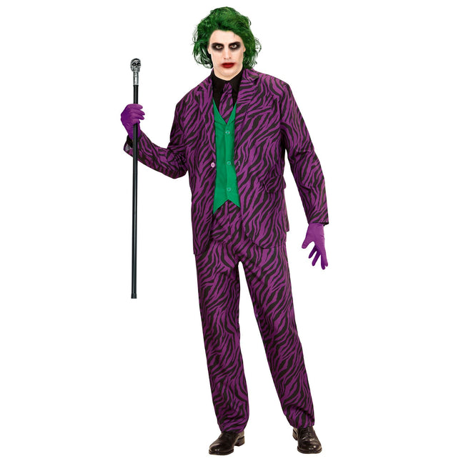 Disfraz de Joker Morado Hombre 3 piezas