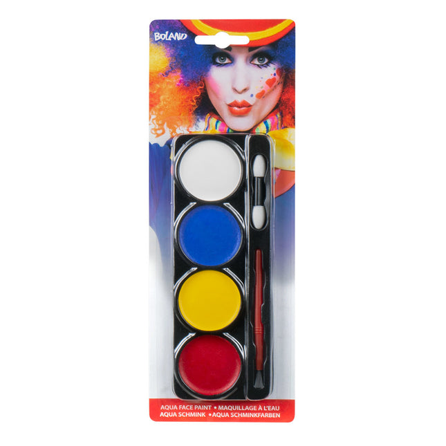 Set Maquillaje Payaso Base Agua 6 piezas