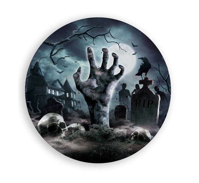 Halloween Cementerio Platos 23cm 6pcs