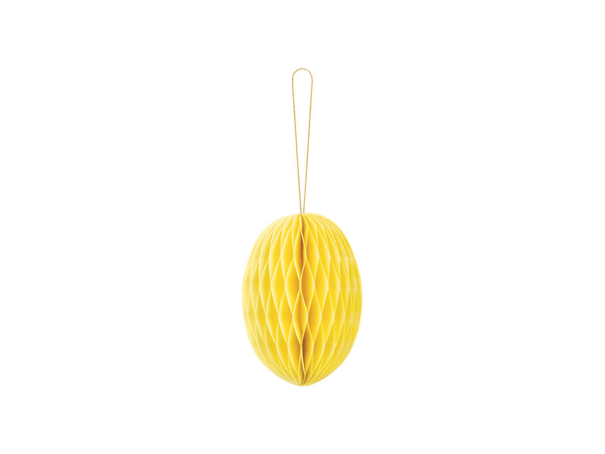 Huevo de Pascua panal amarillo 12cm