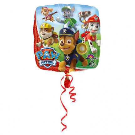 Globo de Helio Paw Patrol Cuadrado 43cm vacío