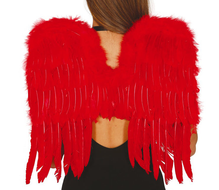 Plumas Alas Rojas 60cm