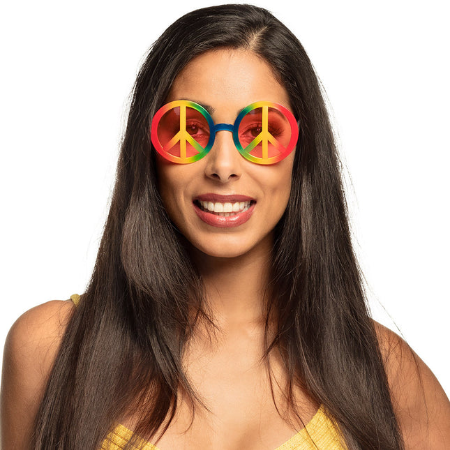 Fiesta de gafas hippie