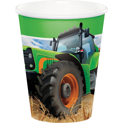 Vasos Traktor 256ml 8ud.