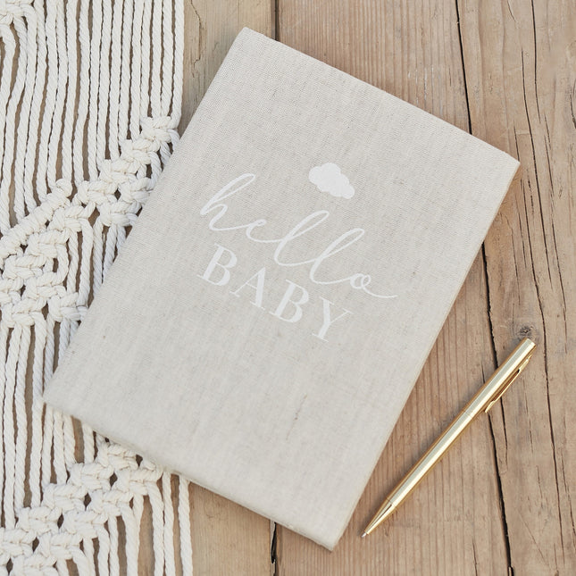 Libro de Visitas Gris Hello Baby 16cm