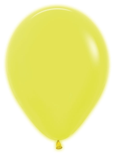 Globos Amarillo Neón 30cm 50pcs