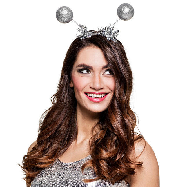 Tiara Glitterballs Plata