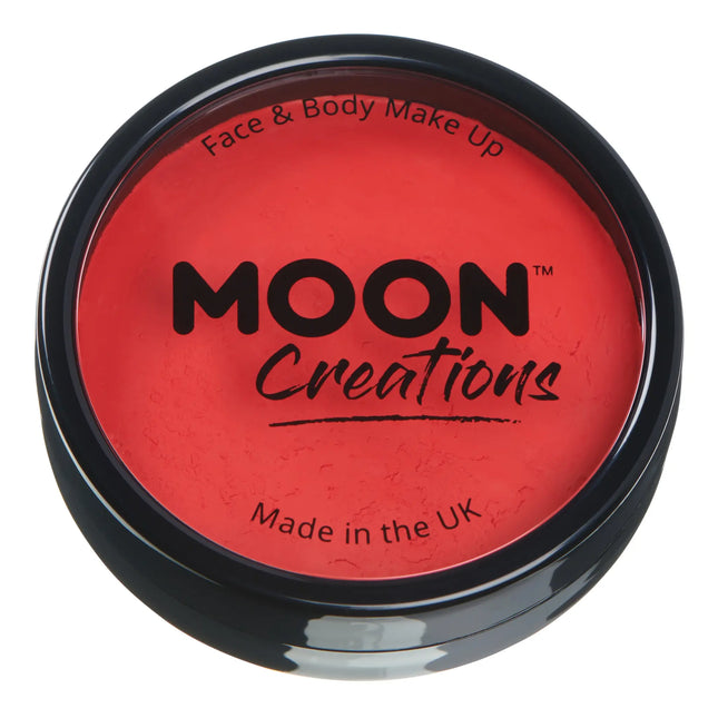 Moon Creations Pro Face Paint Cake Pots Rojo Brillante 36g