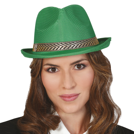 Gorro de gángster verde