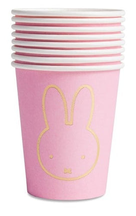 Vasos Miffy Rosa Claro 250ml 8uds.