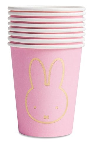 Vasos Miffy Rosa Claro 250ml 8pcs