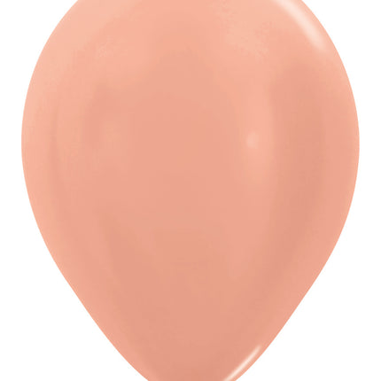 Globos Metálicos Oro Rosa 30cm 12pcs