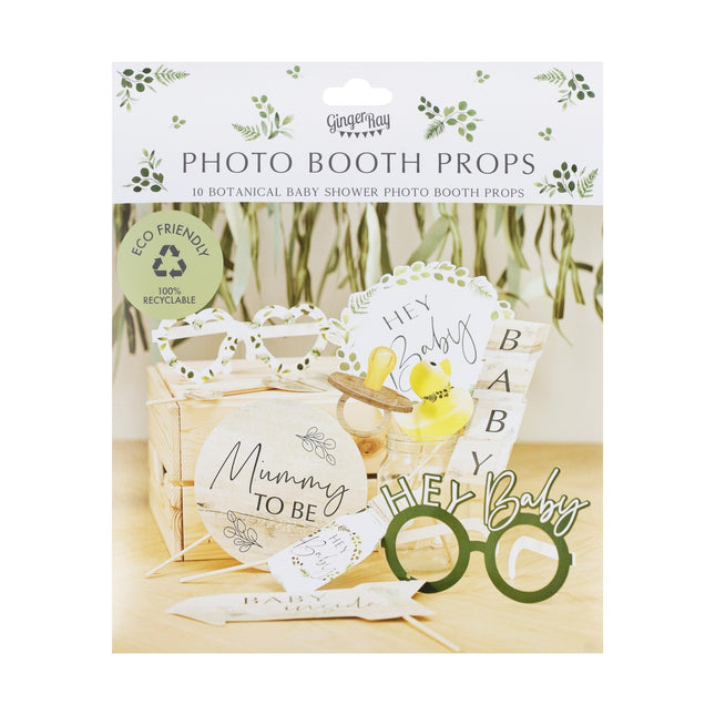 Photobooth Atrezzo Baby Shower 10pcs