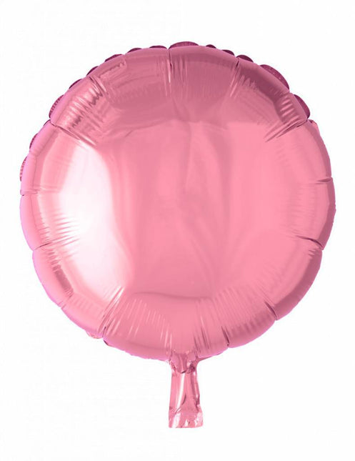 Globo de Helio Redondo Rosa Claro 46cm Vacío