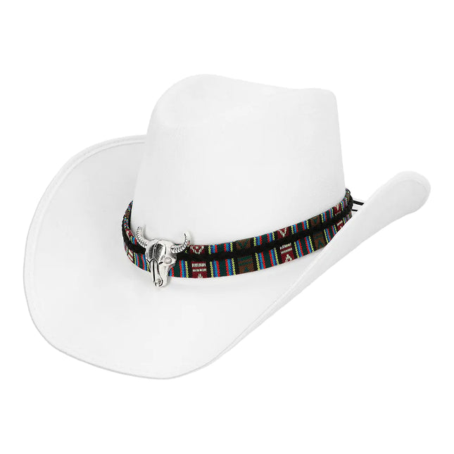 Sombrero Vaquero Blanco Luxe