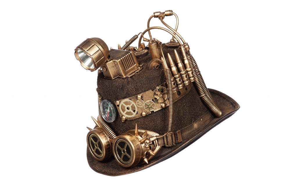 Sombrero Steampunk Con Lámpara Mina